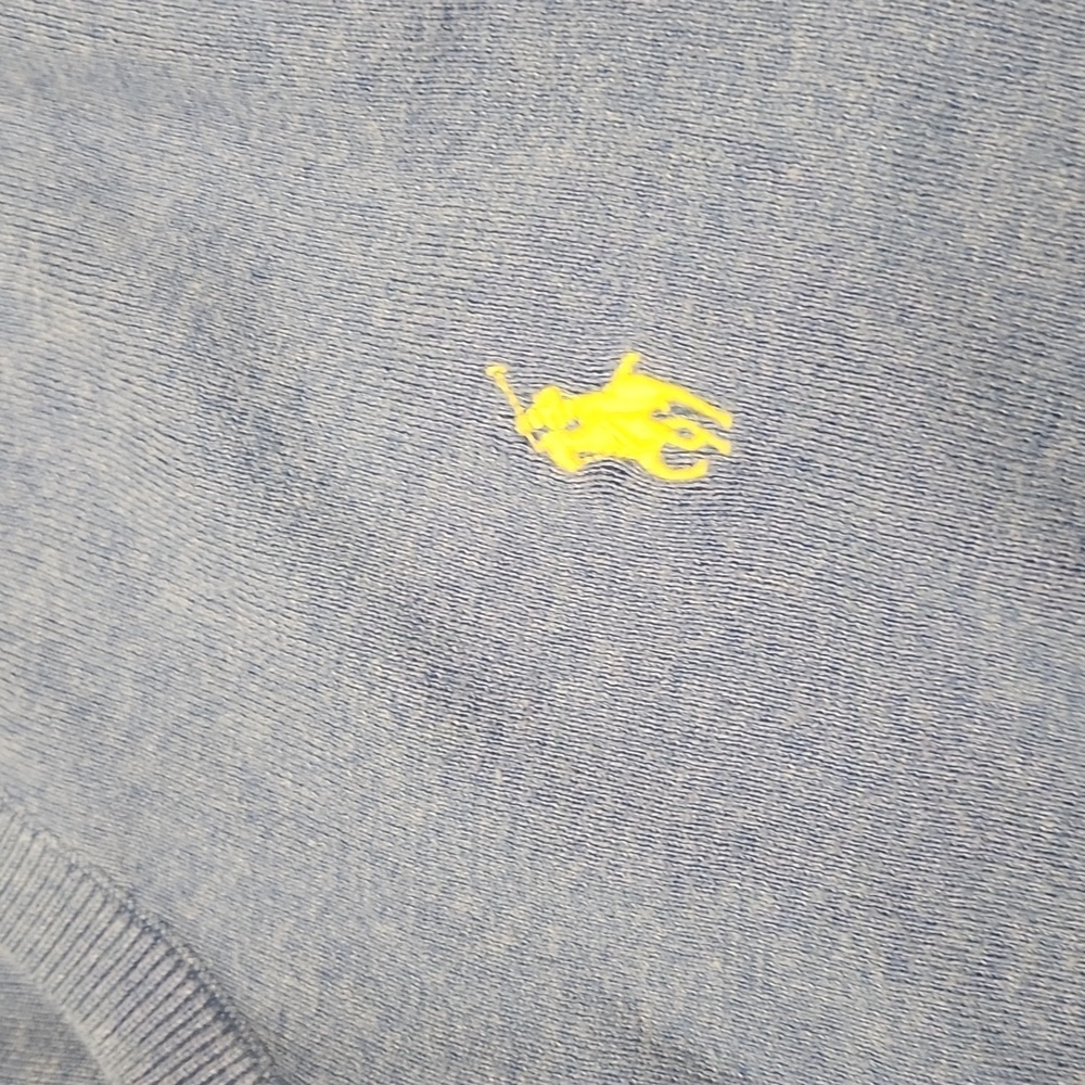 Ralph Lauren Blue V-Neck Sweater - Picture 8 of 11